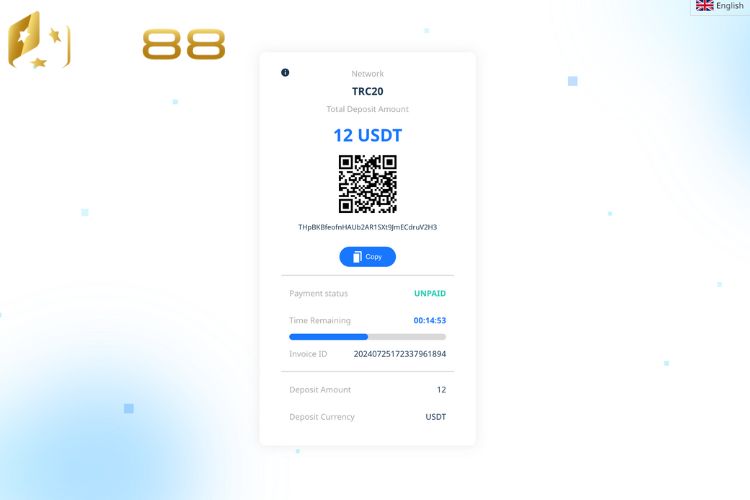 Chuyển khoản nạp tiền Fi88 thông qua ví điện tử USDT