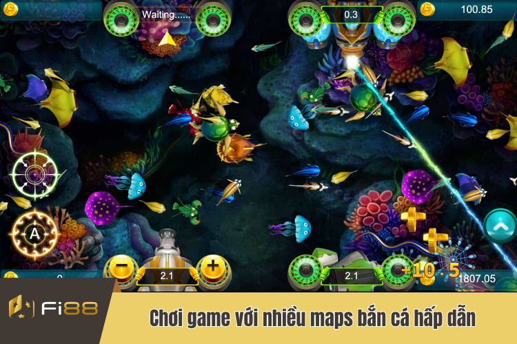 Chơi game với nhiều maps bắn cá hấp dẫn