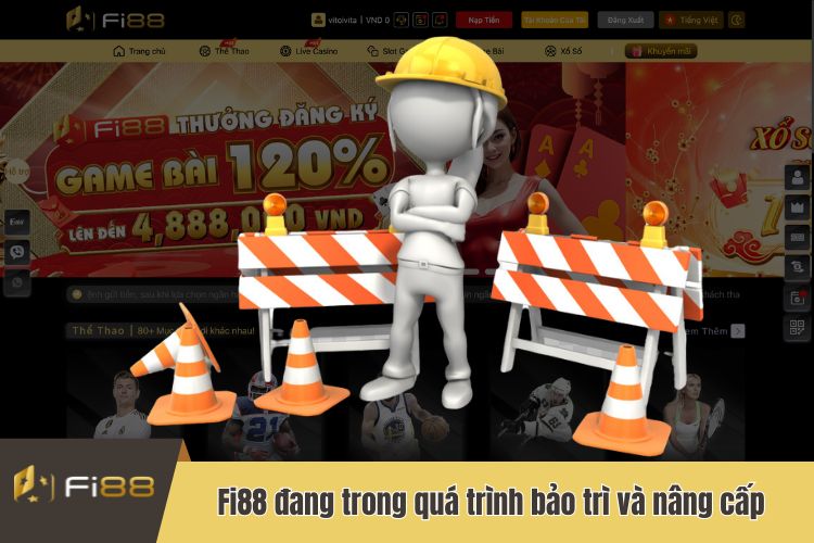 Cổng game Fi88 đang trong quá trình bảo trì và nâng cấp